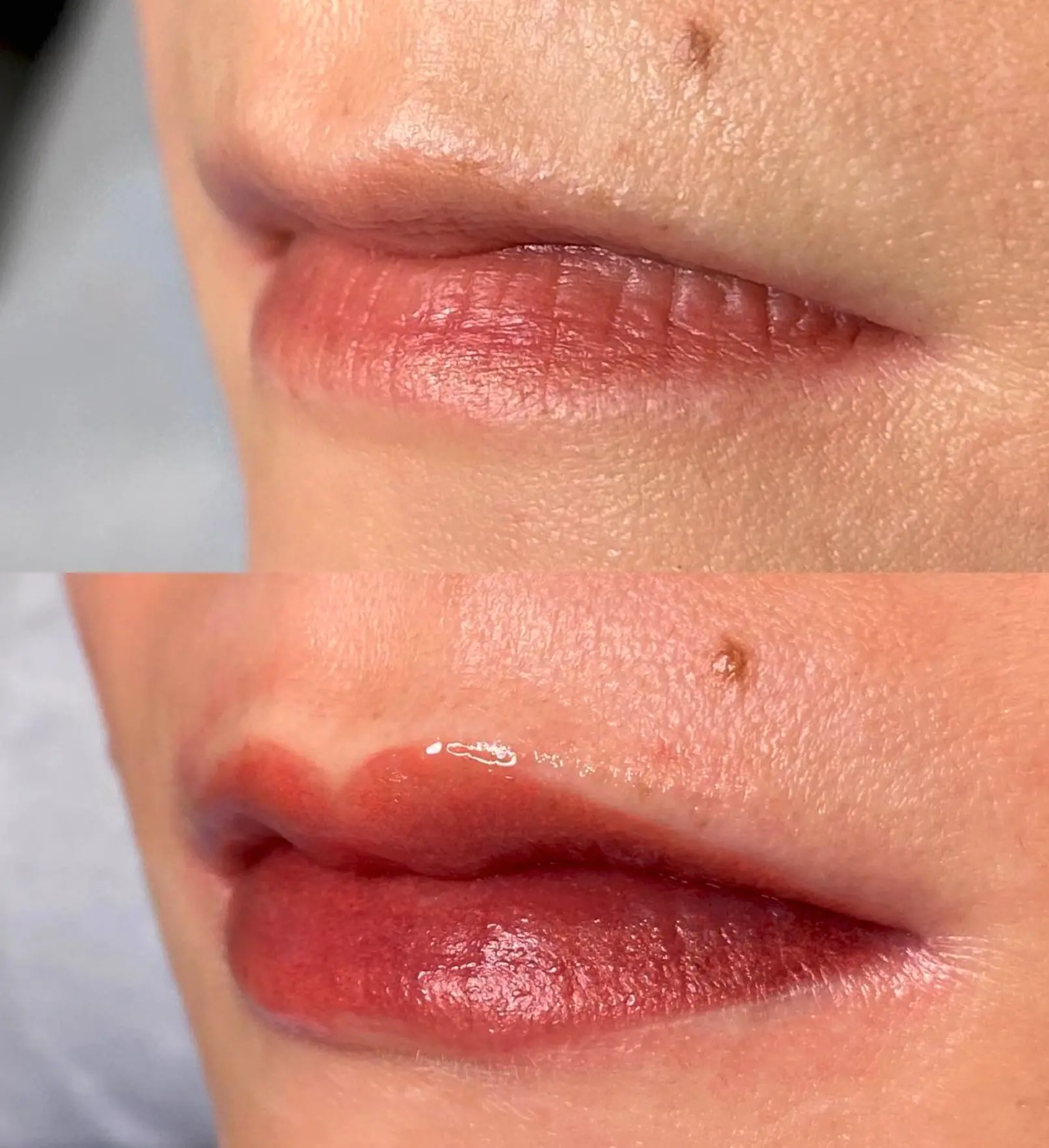 Do you push or pull when cosmetic tattoo?