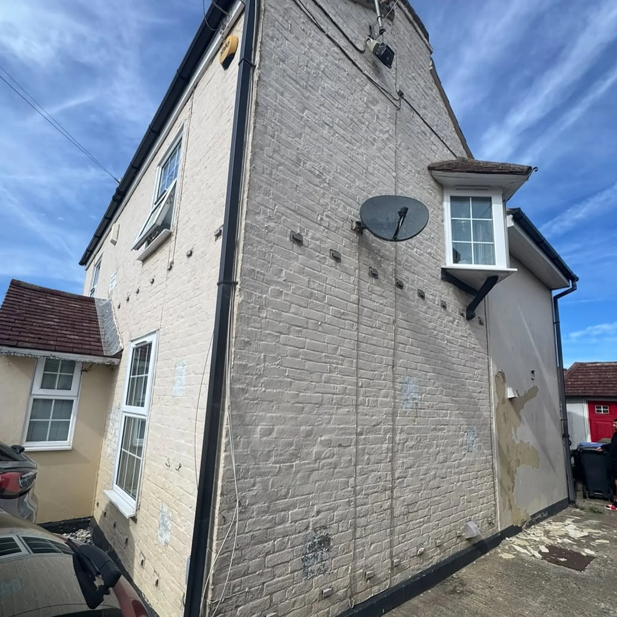 roof and exterior masonry